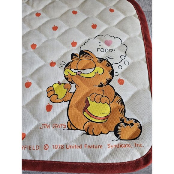 RARE NOS Vintage Garfield Jim Davis 2 Placemats w HANG TAGS 1970s New - Picture 9 of 12